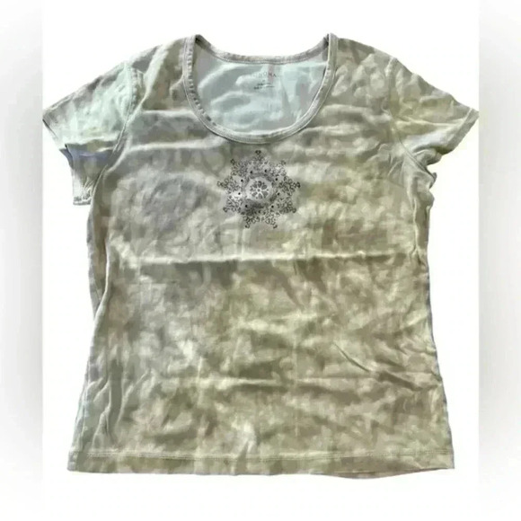 Sonoma Tan Tie Die with Design Womens Size Medium - Picture 1 of 1